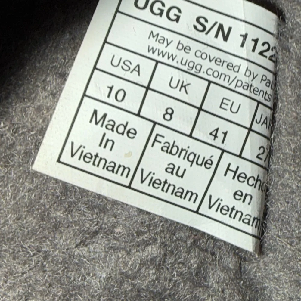 UGG Tazz Black Suede Platform Clogs - Picture 6 of 7